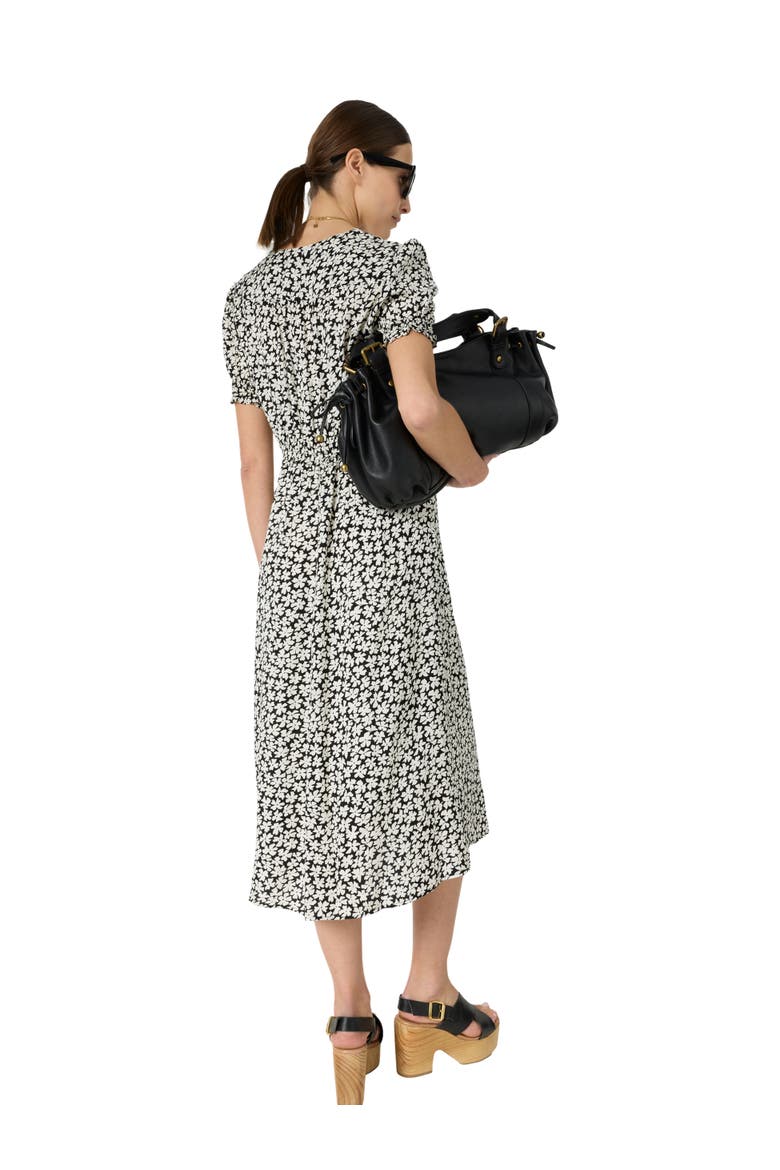 Rosi V-Neck Puff Sleeve Floral Dress