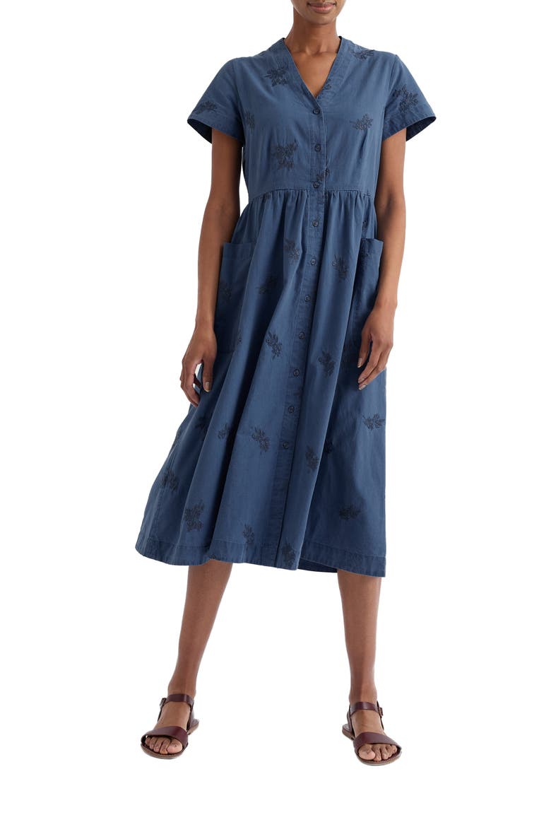 Fowen Embroidered Organic Cotton Shirtdress