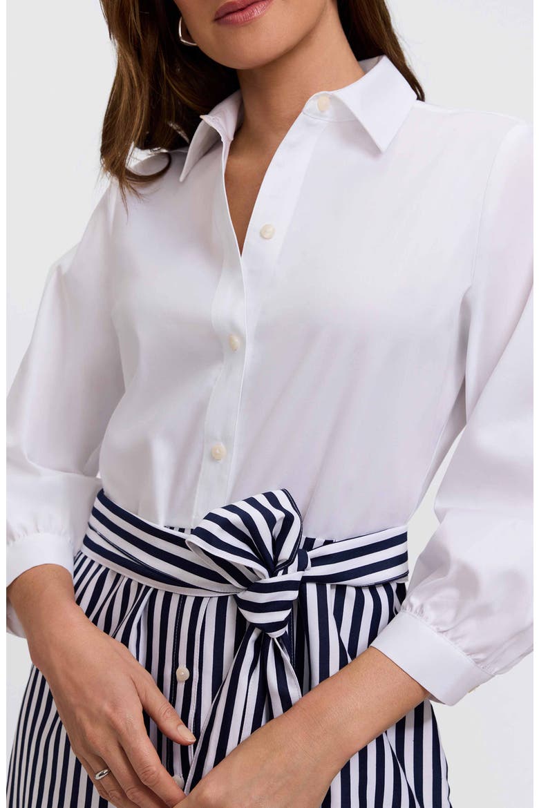 Esther Tie Waist Midi Shirtdress