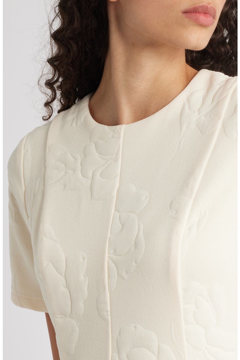 Floral Jacquard Fit & Flare Dress