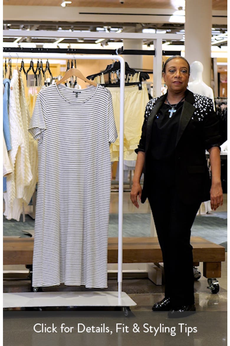 Stripe T-Shirt Midi Dress