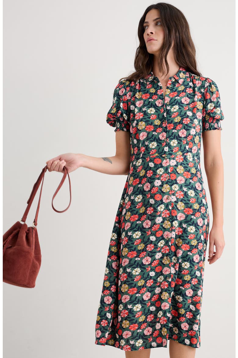 Bridget Print A-Line Shirtdress