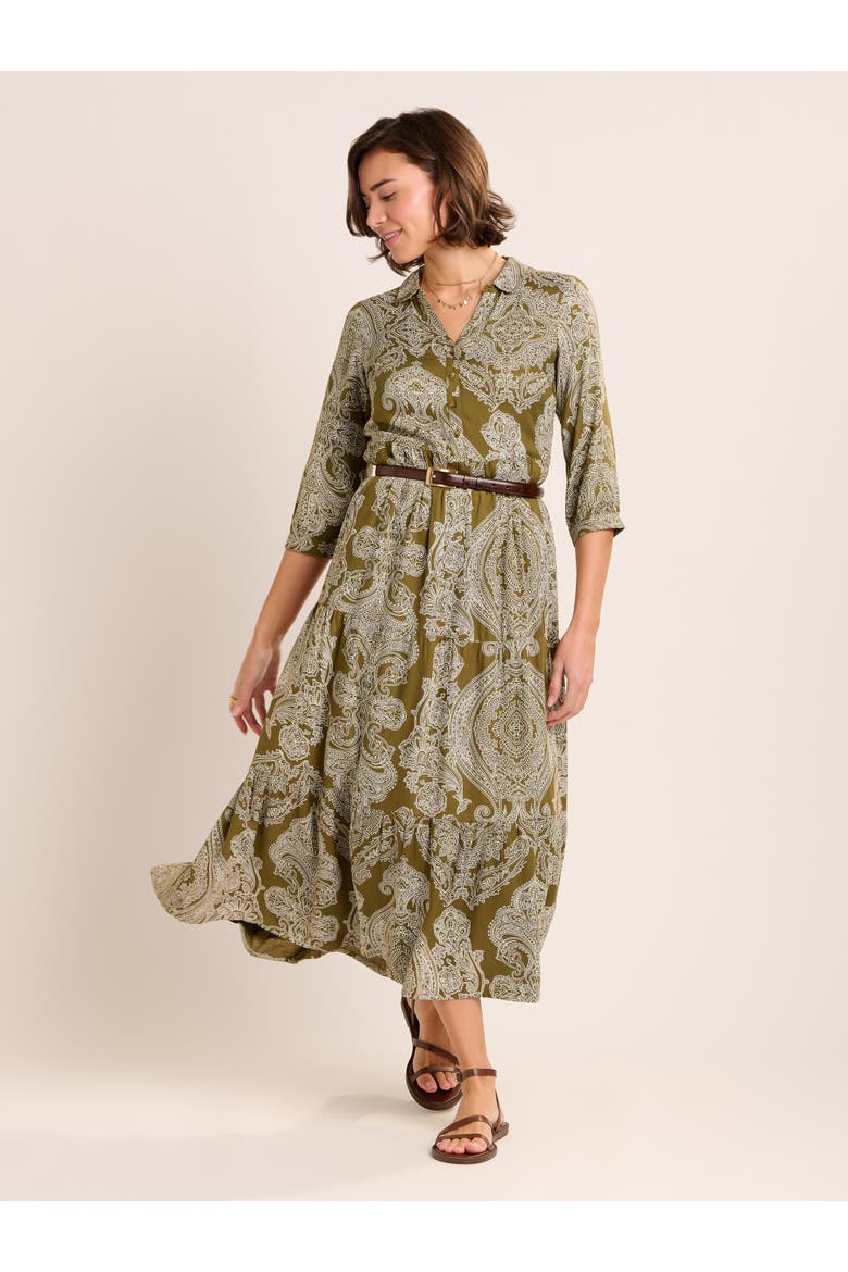 Chara Tiered Maxi Shirt Dress