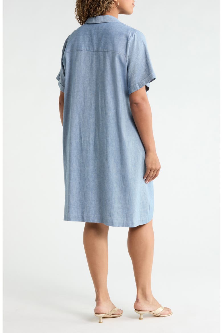 Button-Up Pocket Shirtdress
