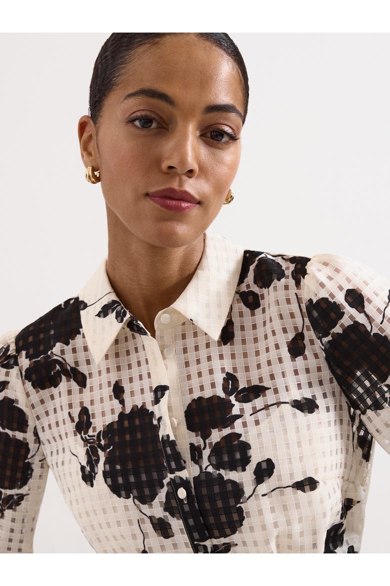 Natalie Floral Belted Shirt Dress