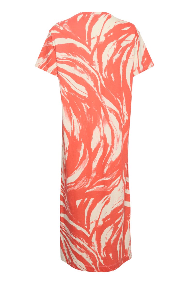 Eva Short Sleeve Crew Neck Midi Dress