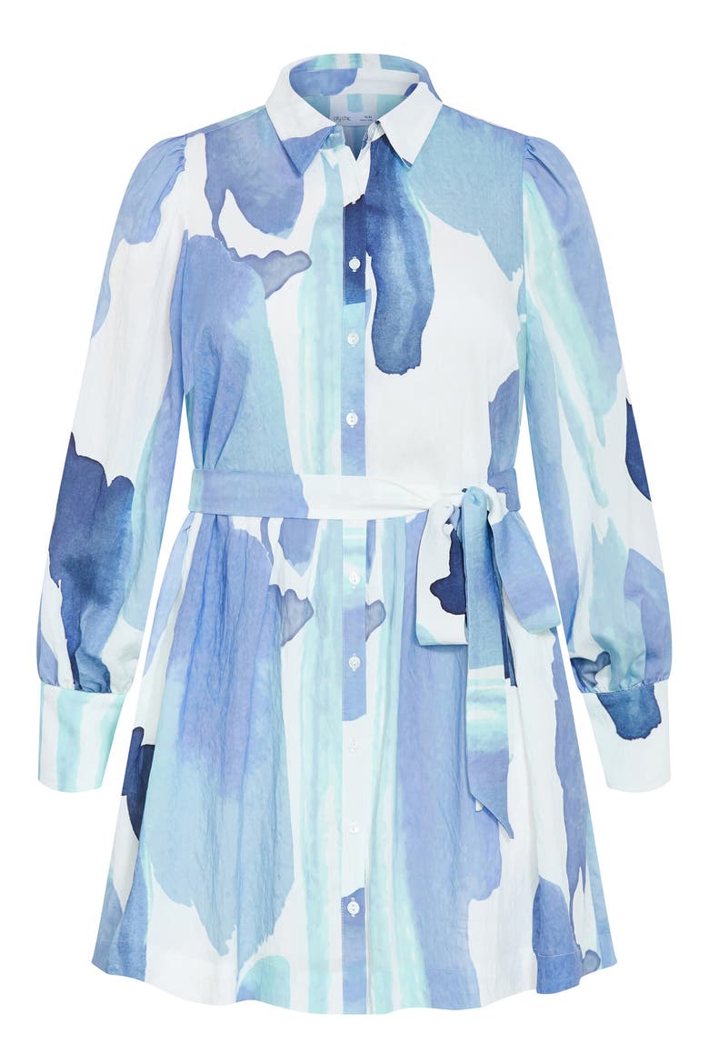 Ezra Tie Waist Long Sleeve Minidress