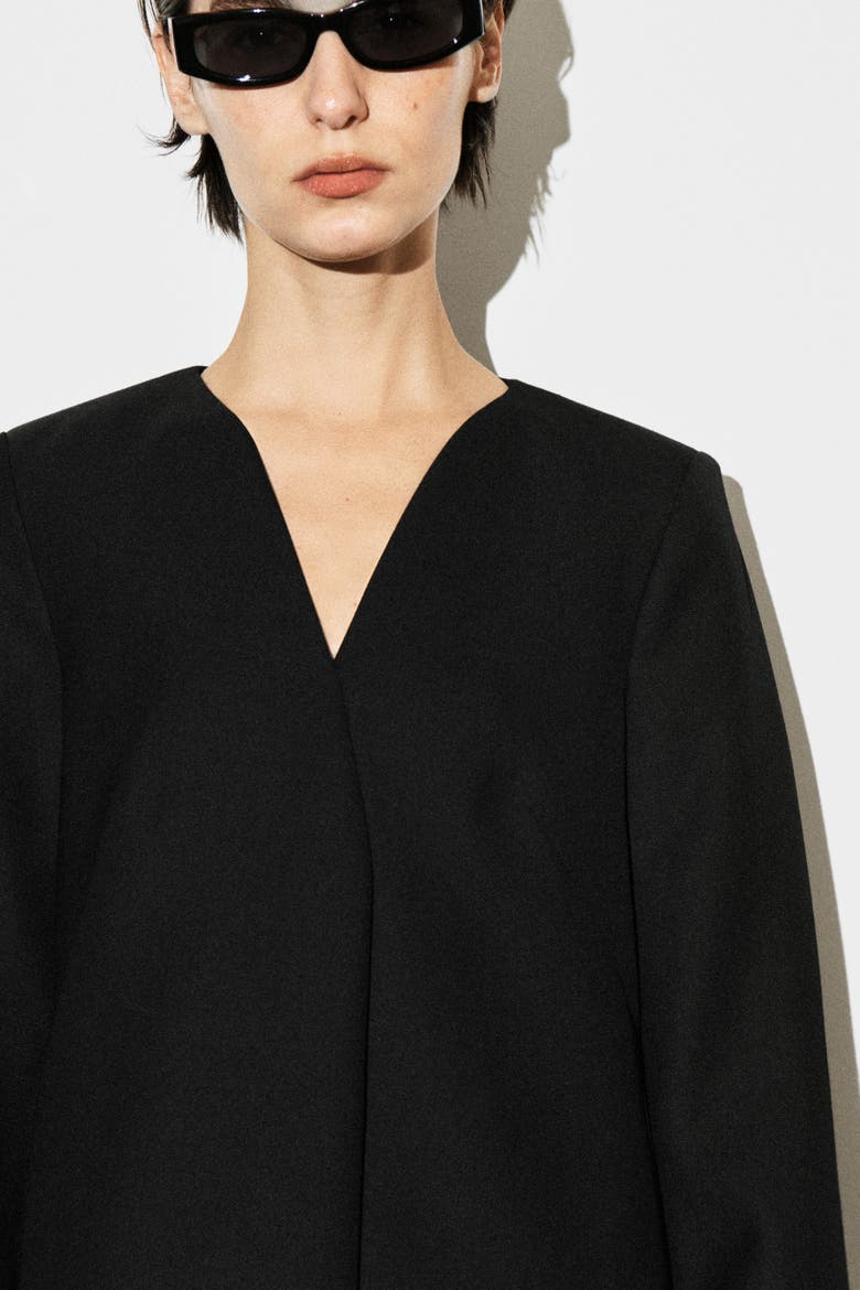 Tailored Wool-Blend Mini Dress