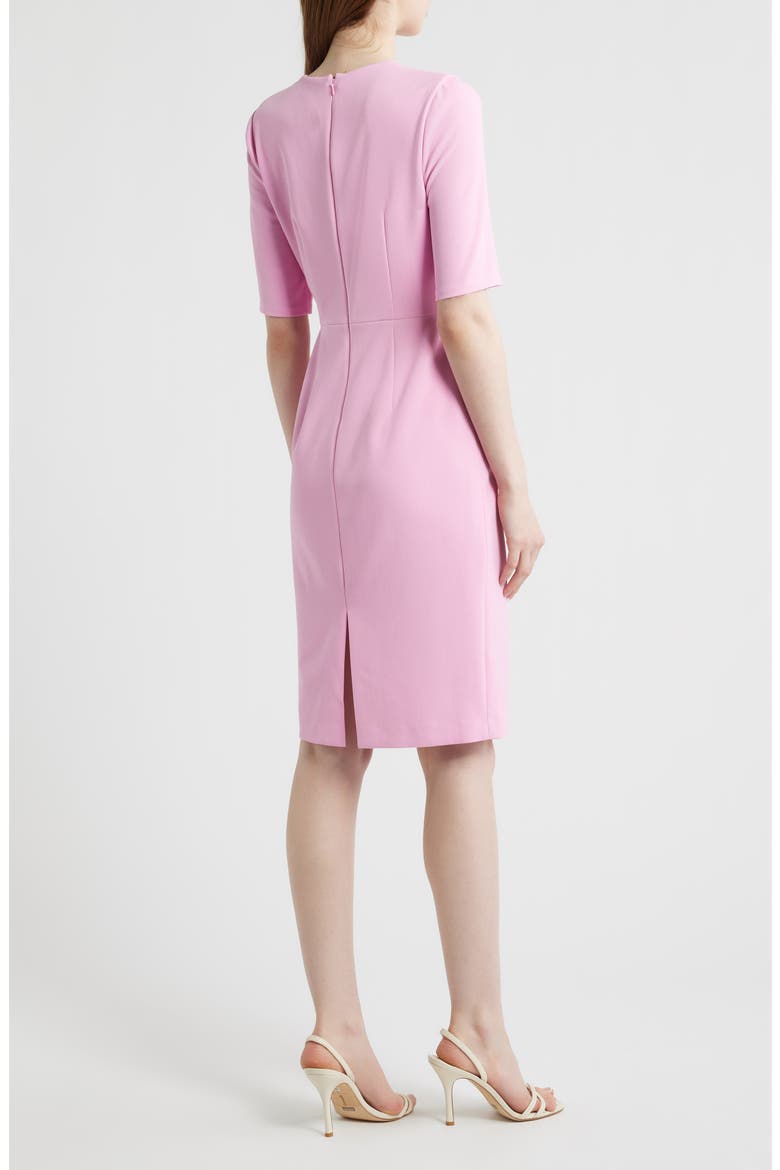 Wrap Overlay Sheath Dress