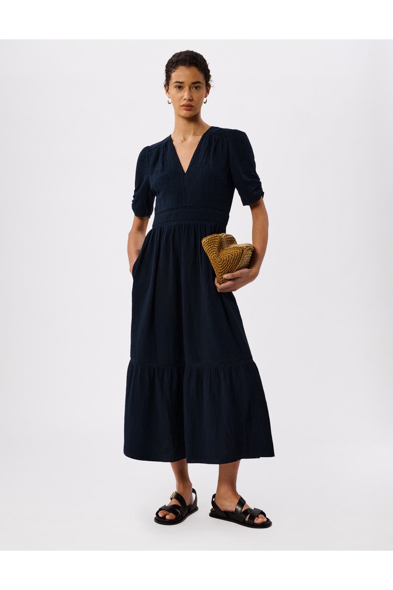 V-Neck Midi Dress