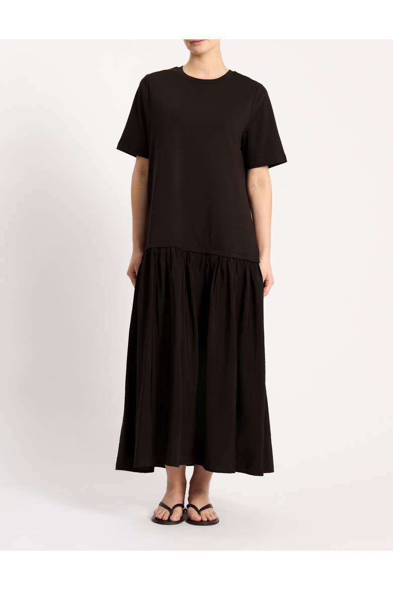 Boxy Crew Neck Maxi Dress