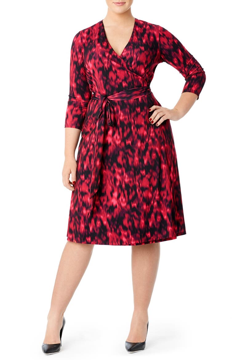 Print Jersey Wrap Dress