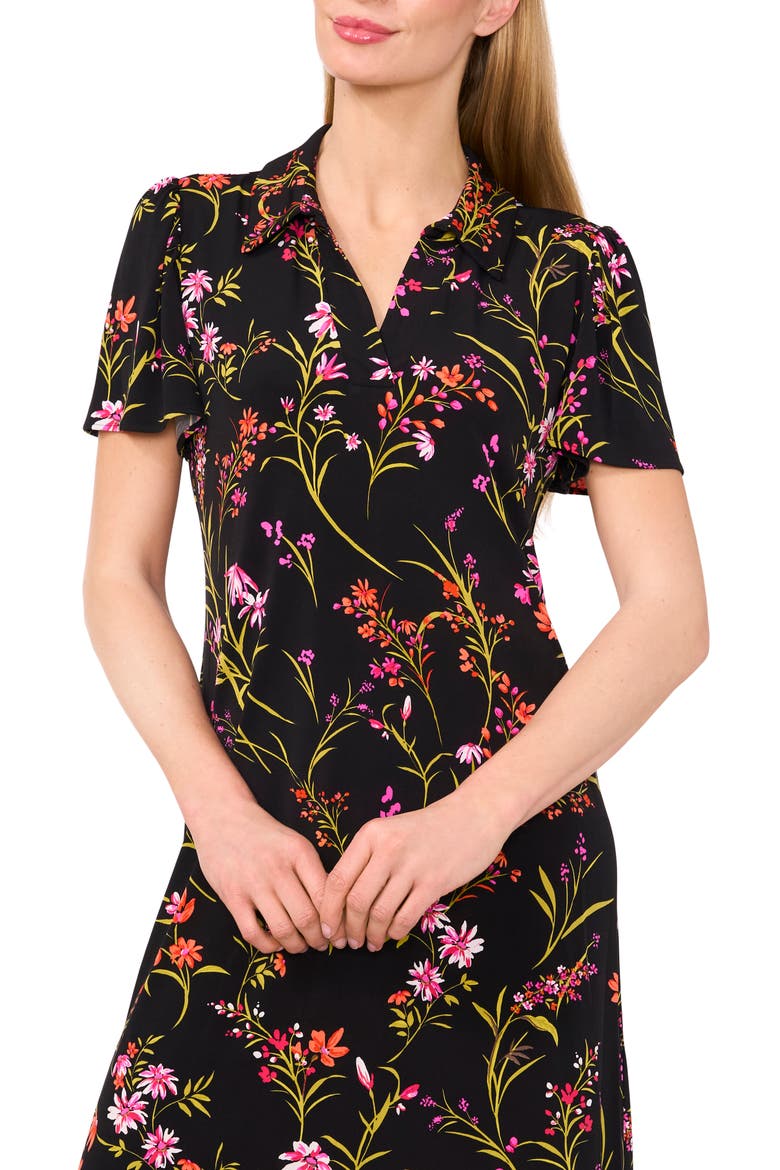 Print Polo Minidress