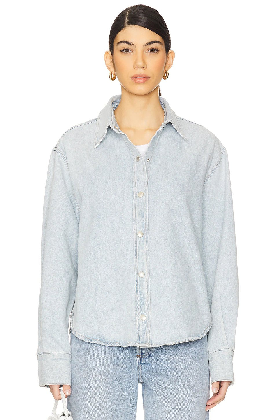 AGOLDE Laurel Shirt in Cluster - Image 2