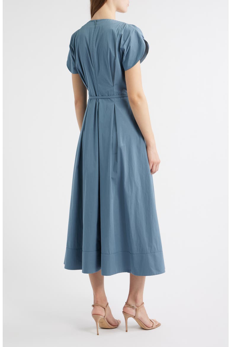 Demnilia Belted Cotton Blend Midi Dress
