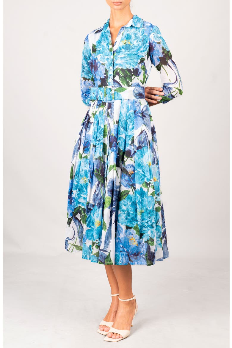 Darby Rose Pleated Midi Shirtdress