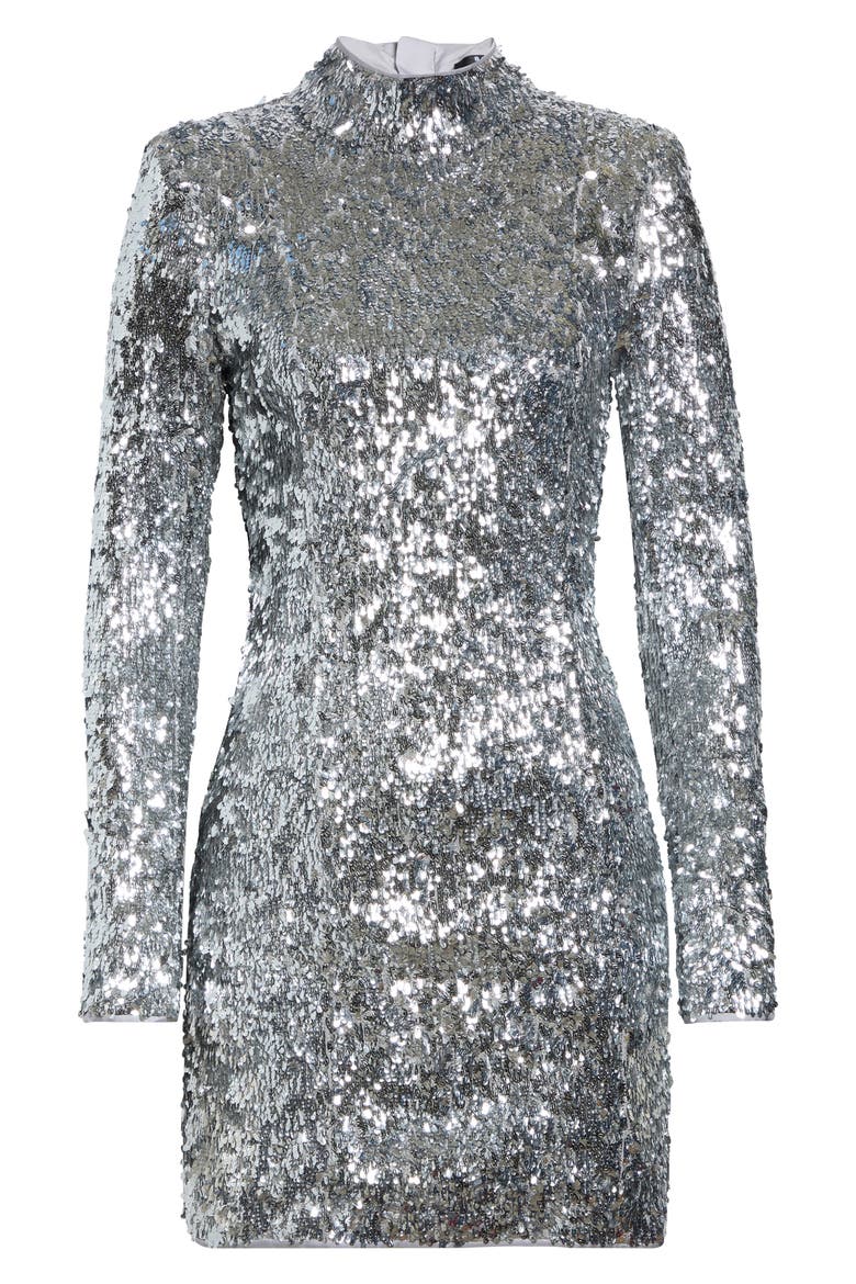 Long Sleeve Sequin Minidress