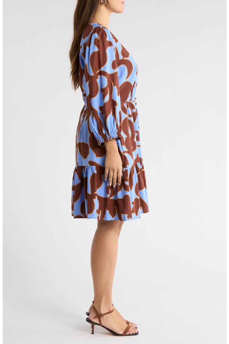 Briley Floral Print Long Sleeve Minidress