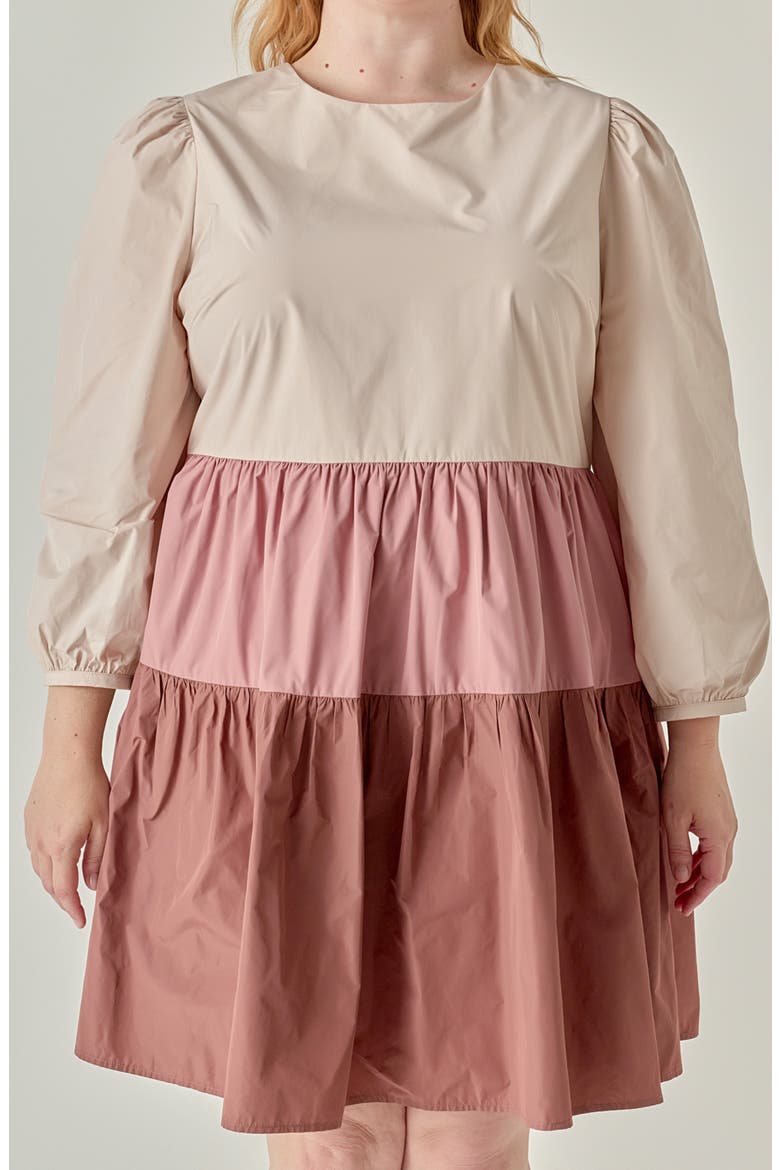 Colorblock Tiered Minidress