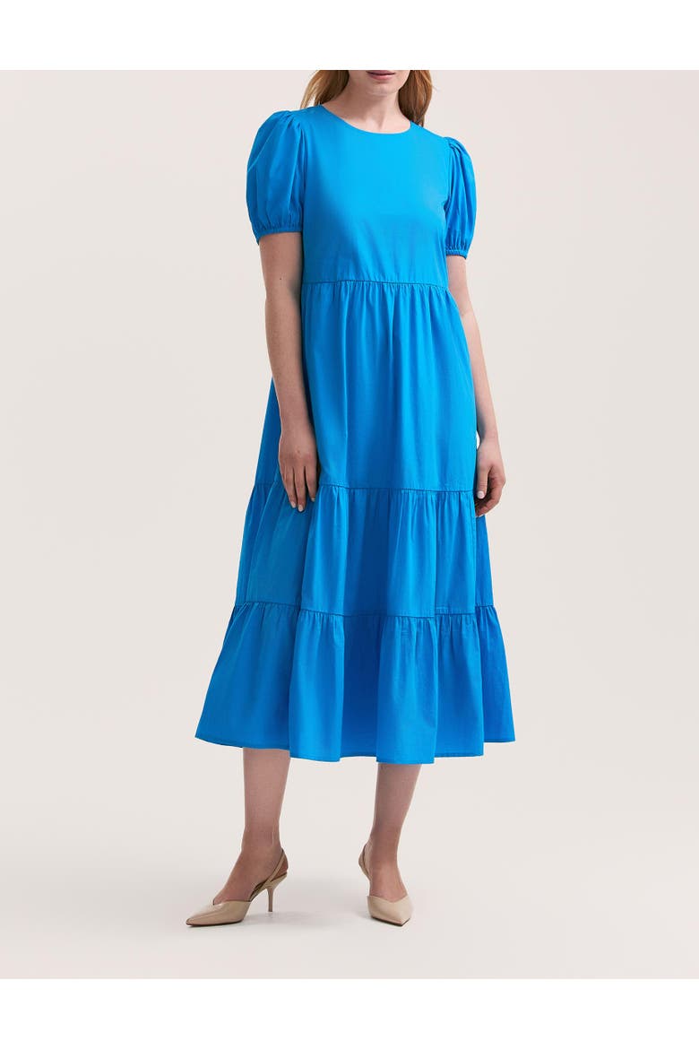 Genevive Cotton Midi Tiered Dress
