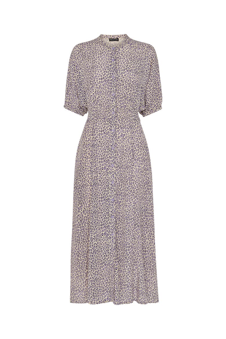 Dashed Leopard Midi Dress