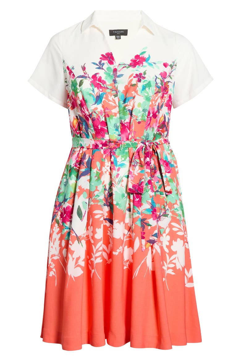 Floral Print Shirtdress