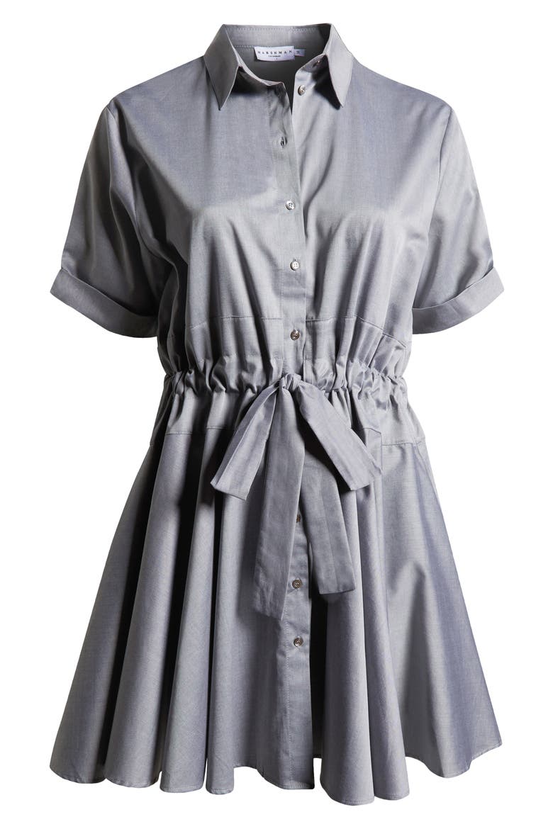 Meadow Drawstring Waist Shirtdress