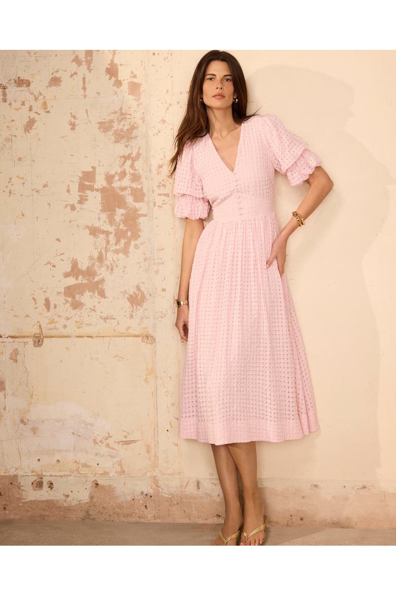 Checked Midi Dress