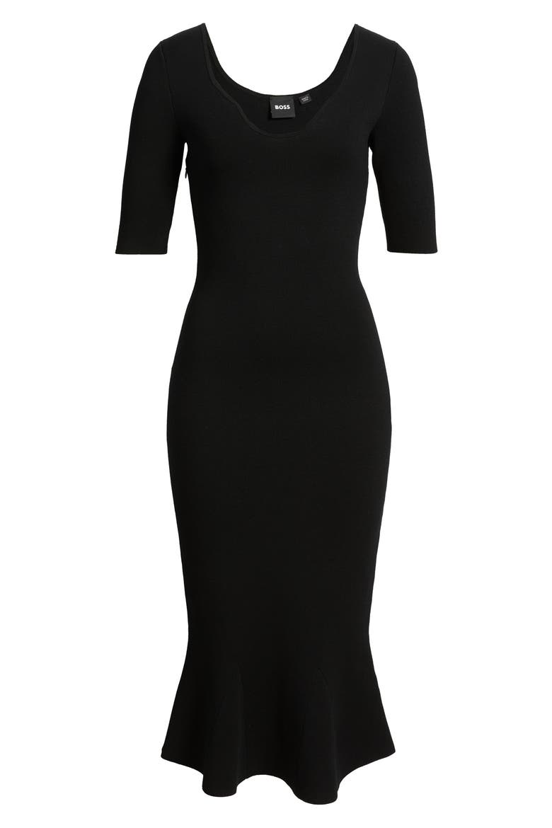 Fosa Tulip Hem Midi Dress