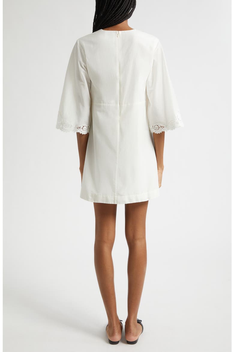 Darya Broderie Trim Kaftan Minidress