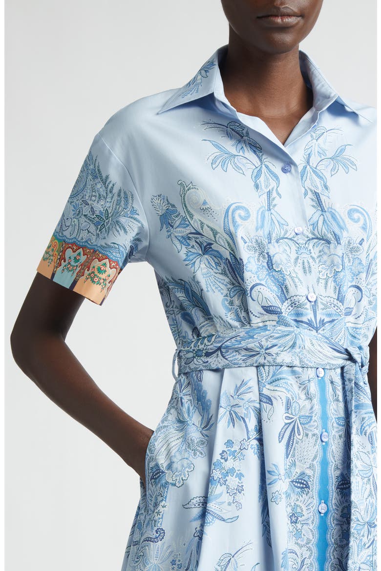 Short Sleeve Poplin Midi Shirtdress