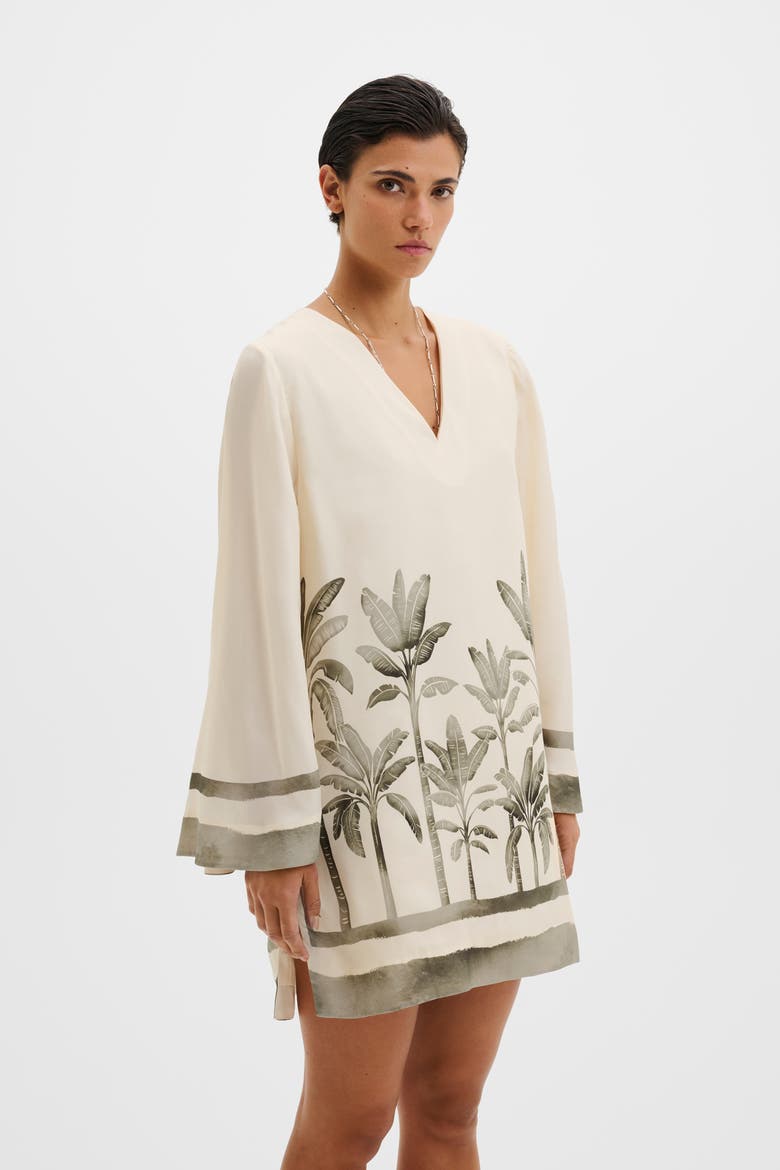 Leonella V-Neck Tunic Mini Dress