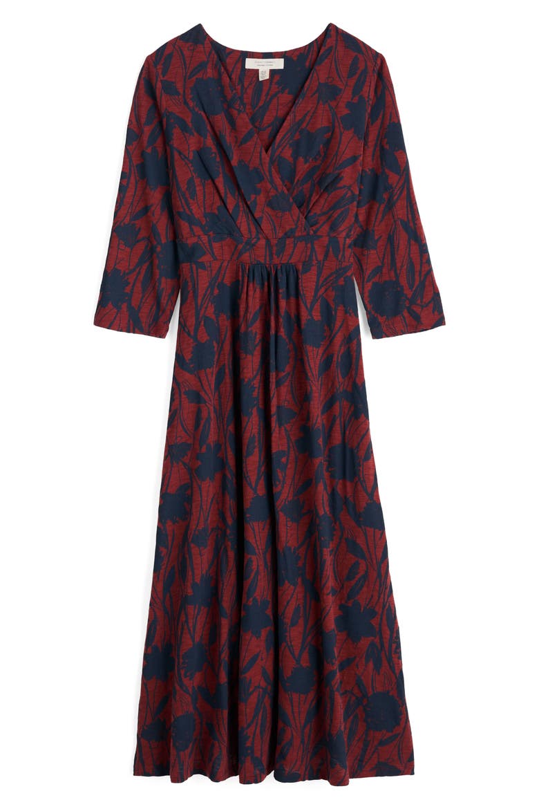 Chapelle Floral Organic Cotton Jersey Midi Dress