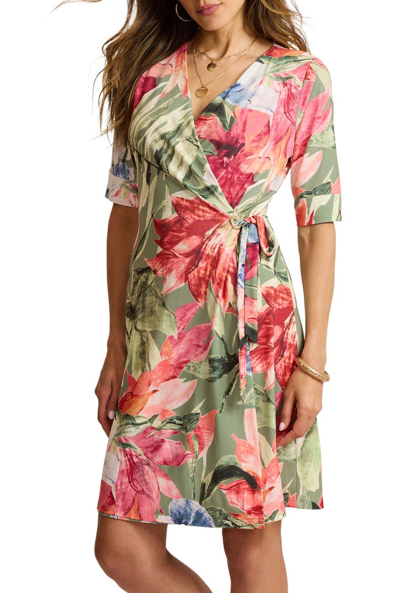 Carmela Floral Print Wrap Dress
