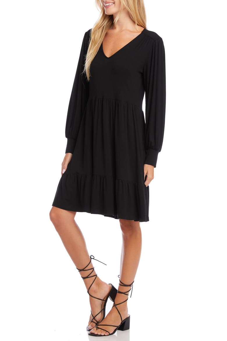 Tiered Long Sleeve Dress
