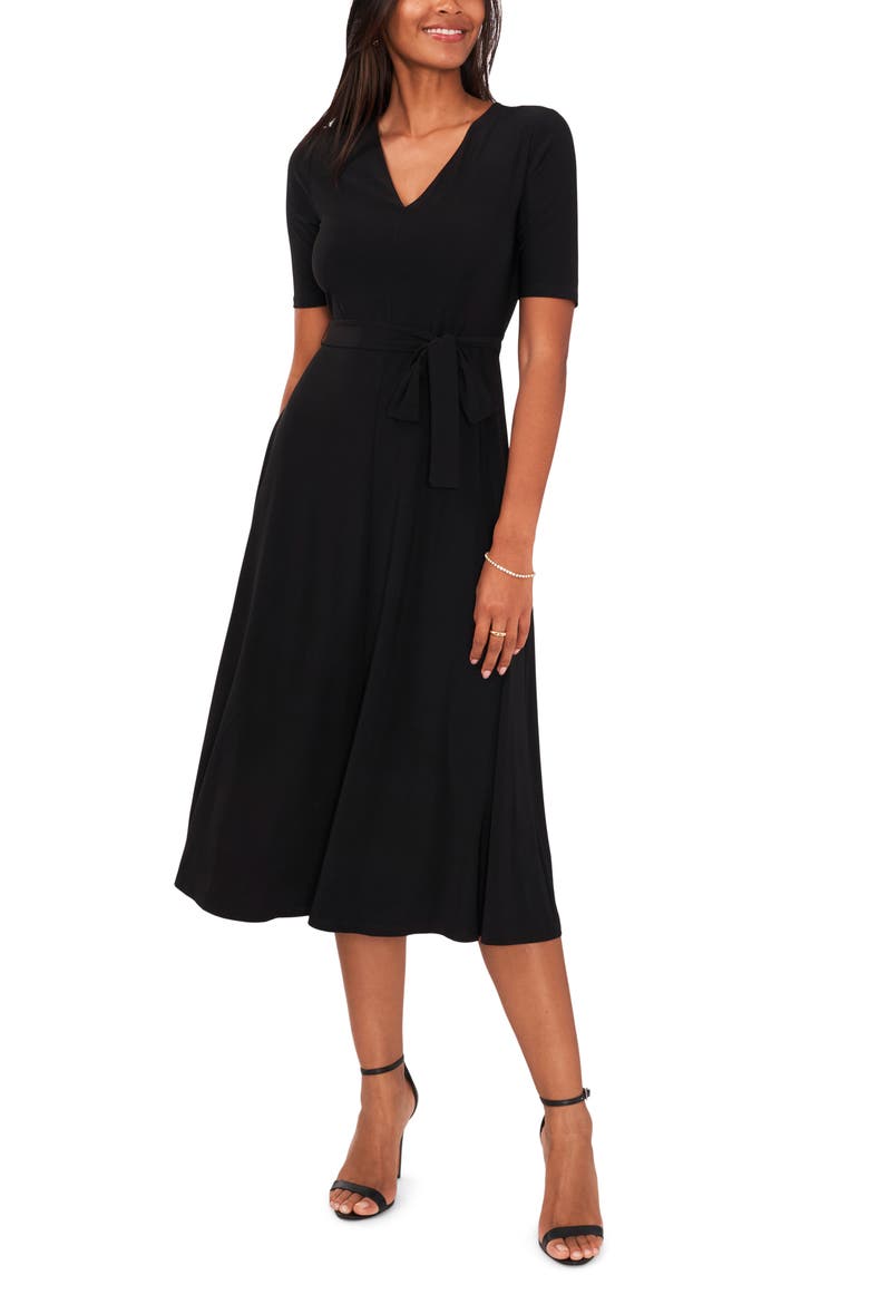 Tie Belt Midi Dress