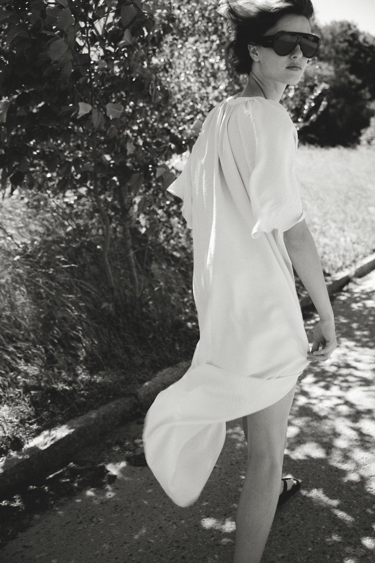 Tie-Detail Tunic Dress