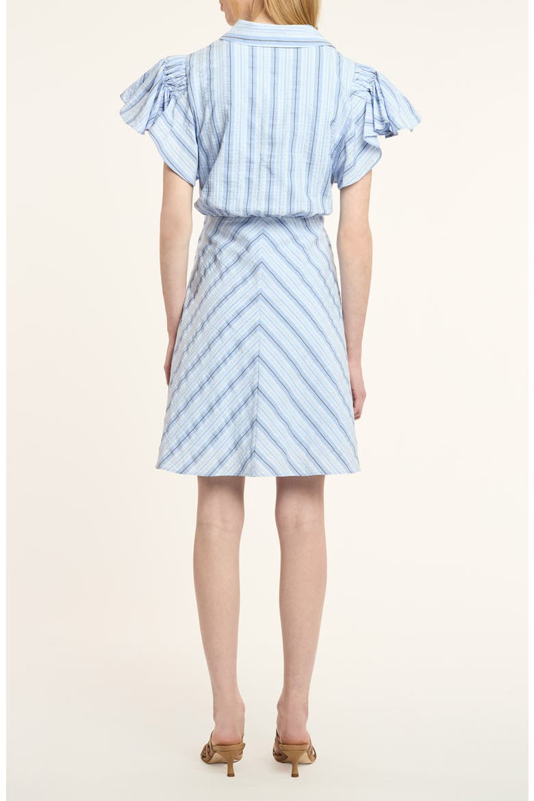 Charmine Stripe Tie Waist Mini Shirtdress