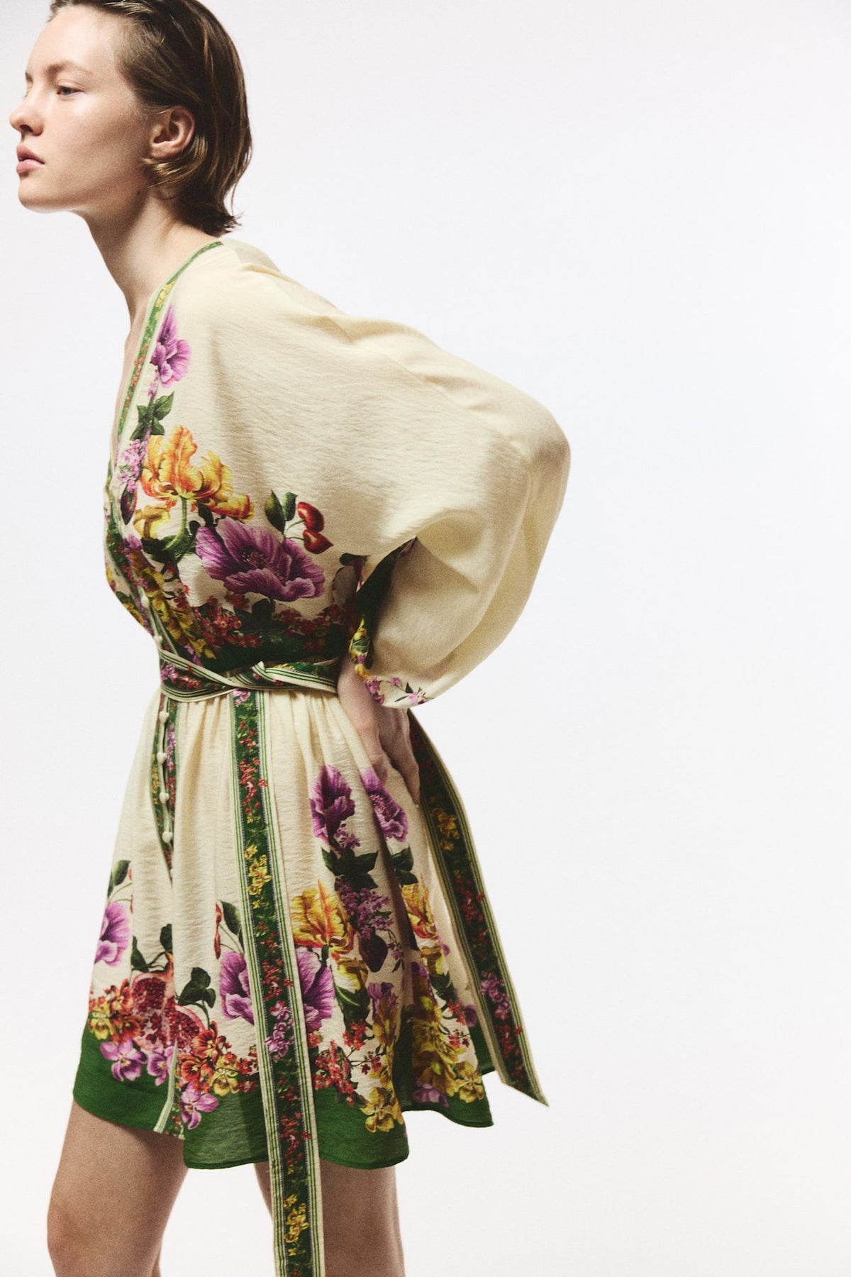 Tie-Belt Tunic Dress