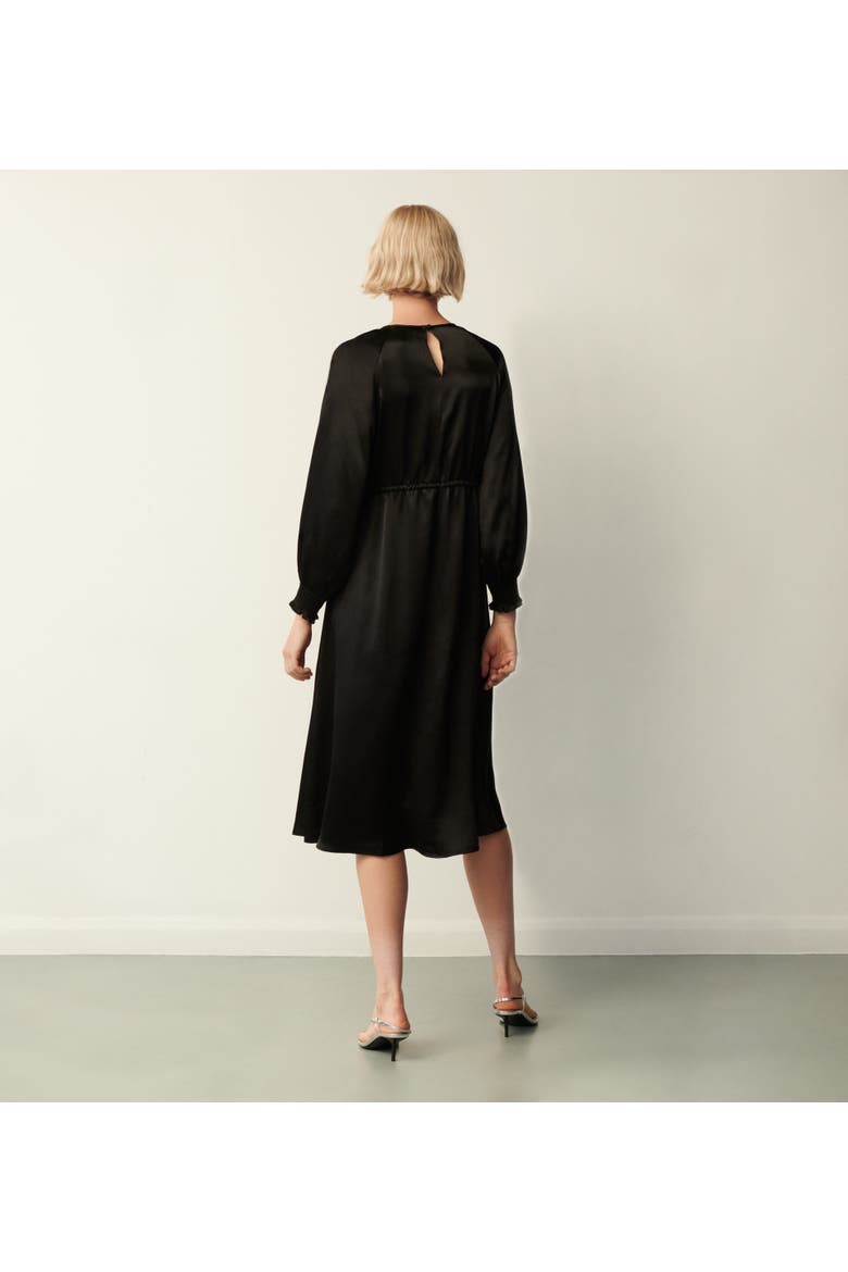 Florian 3/4 Sleeve Round Neck Midi Dress