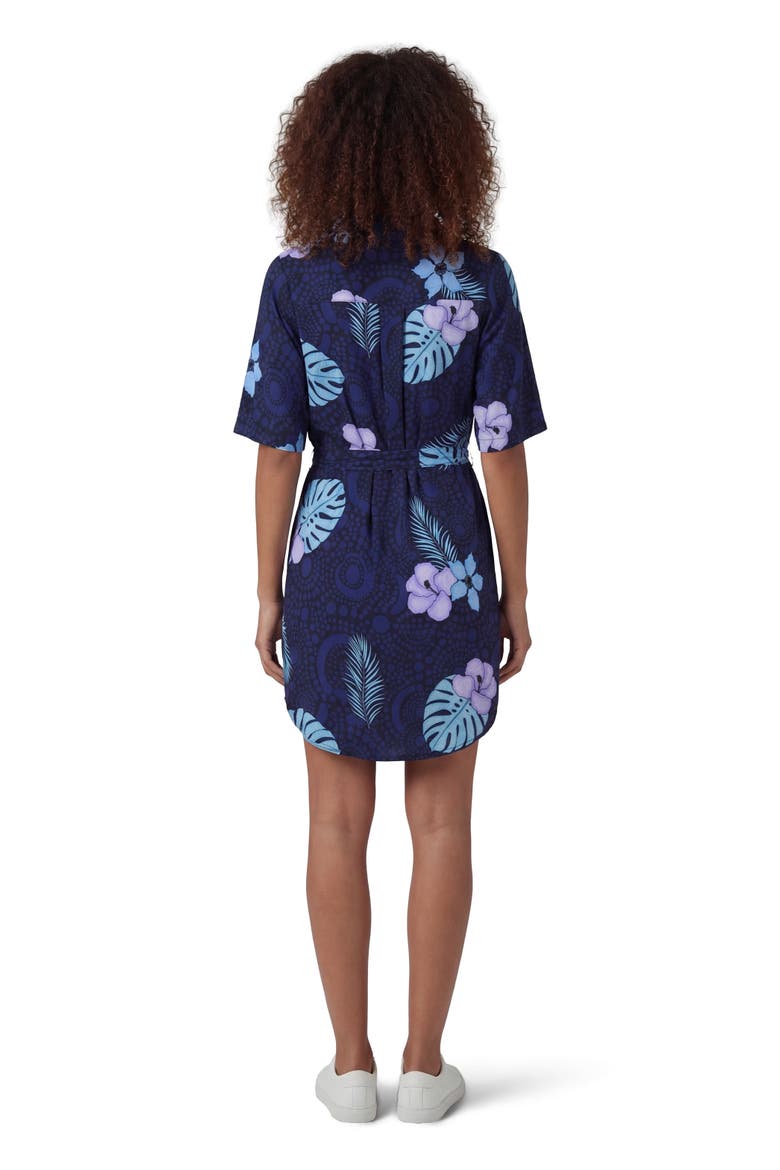 Tropical Fantasy Womens Wrap Shirt Dress
