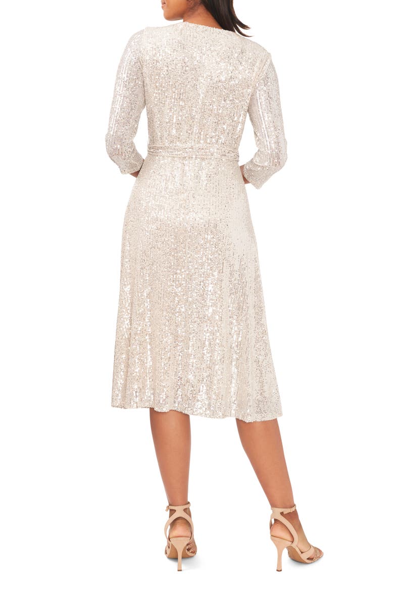 Tie Waist Sequin Dress
