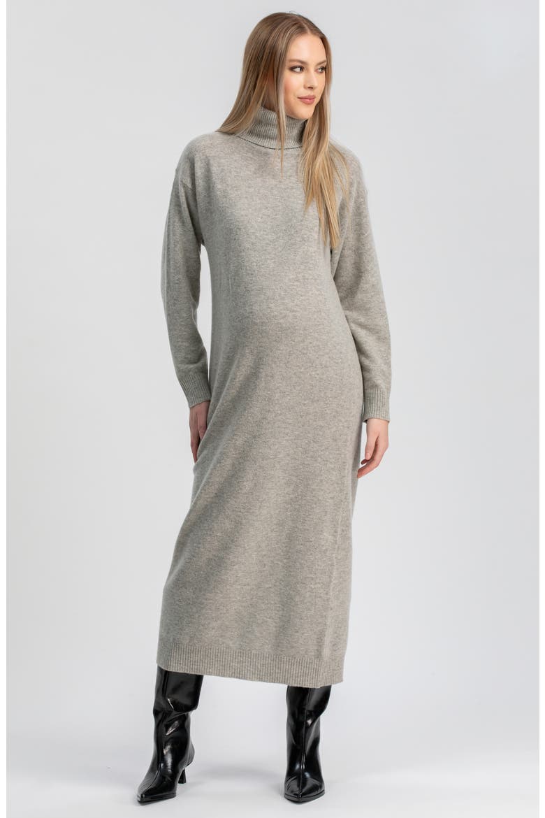Gressoney Long Sleeve Maternity Sweater Dress