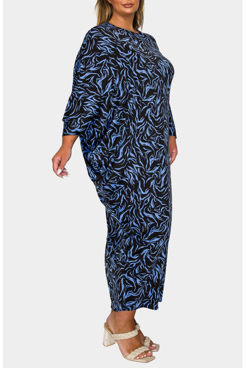Jessica Asymmetric Long Sleeve Maxi Dress