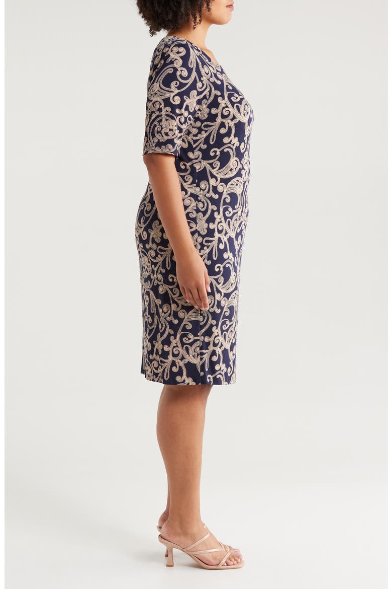Paisley Sheath Dress