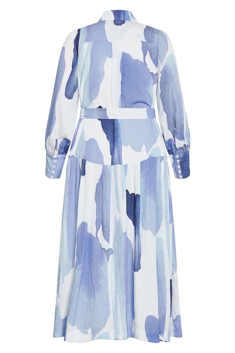 Ezra Print Midi Shirtdress