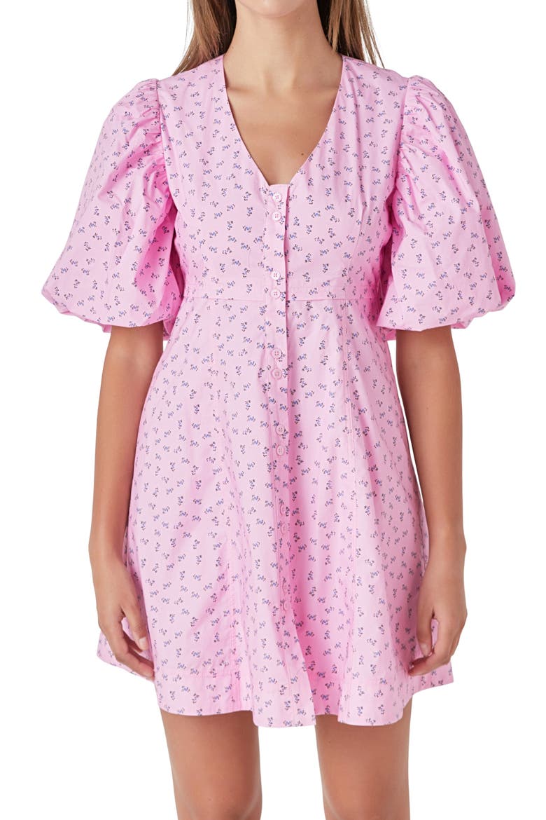 Floral Puff Sleeve Minidress