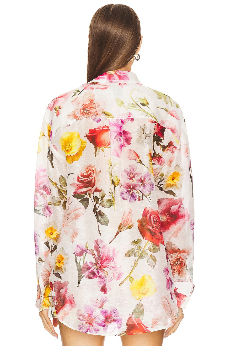 Aje Fleur Shirt in Collage Floral - Image 3