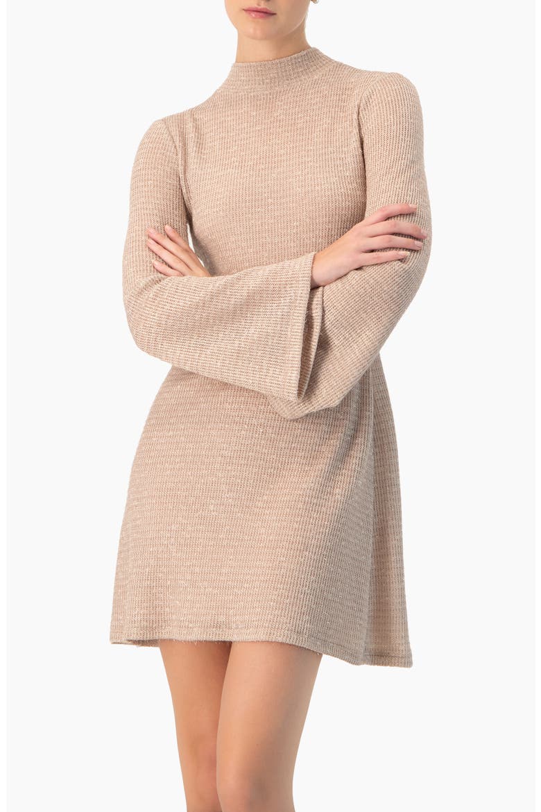 Short Knitted Long Sleeve Dress