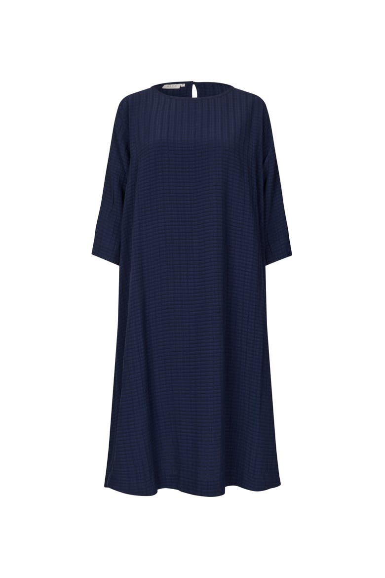 Nabia 3/4 Sleeve A-Line Midi Dress